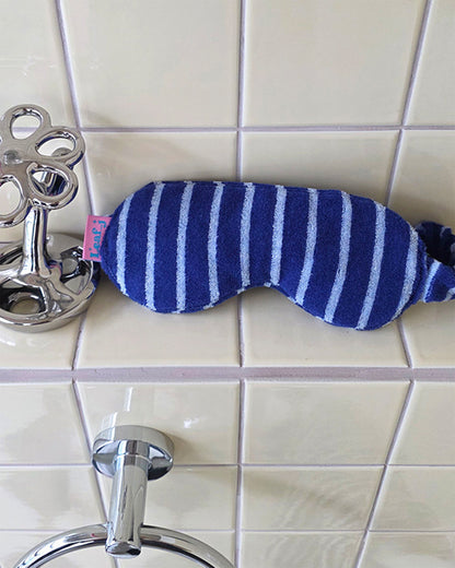 LEAF_J Terry ストライプ アイマスクヘアバンド