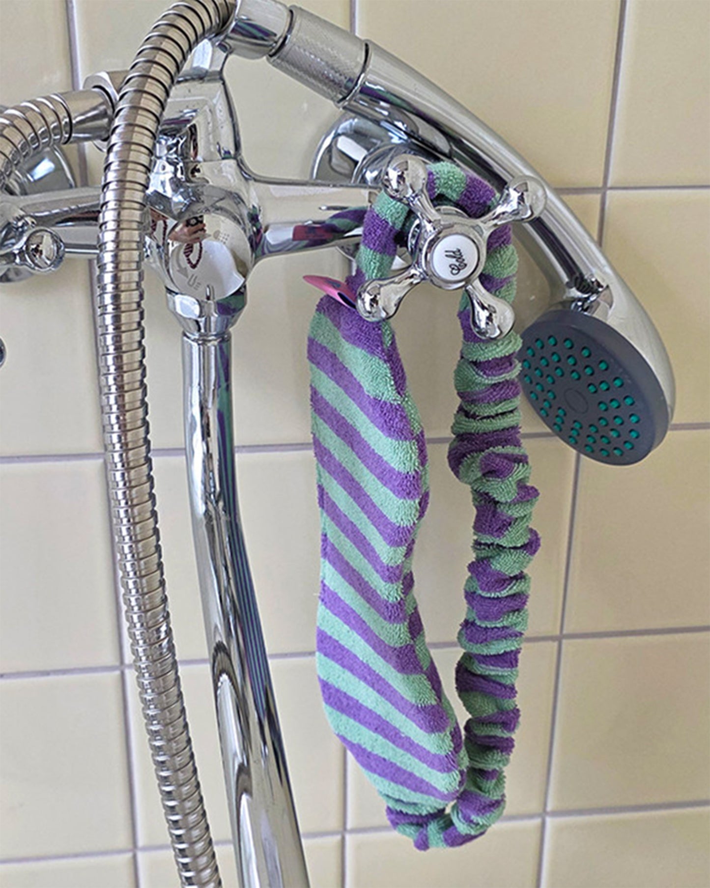 LEAF_J Terry ストライプ アイマスクヘアバンド