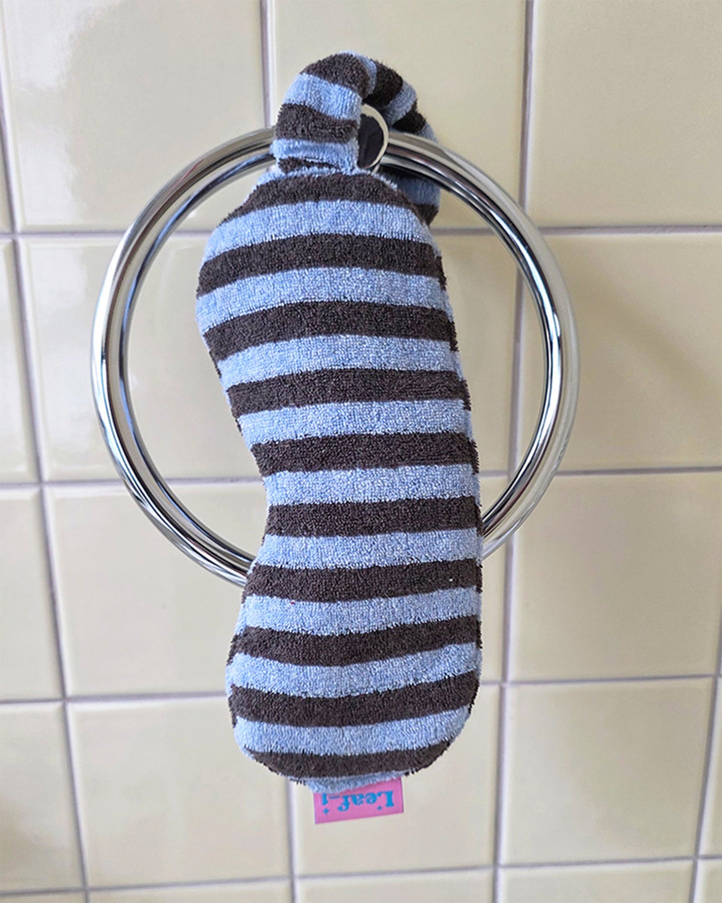 LEAF_J Terry ストライプ アイマスクヘアバンド