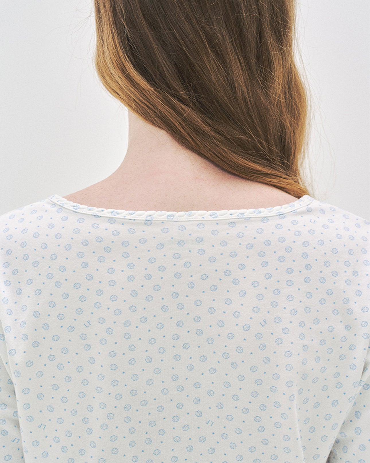 L'été de Pauline 012A Baby Clam ロングスリーブトップ＆ロングパンツ セット（Ivory）- Worm by Lisa