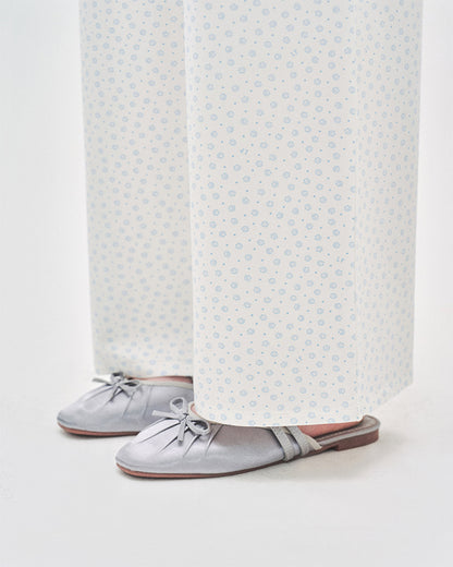 L'été de Pauline 012A Baby Clam ロングスリーブトップ＆ロングパンツ セット（Ivory）- Worm by Lisa