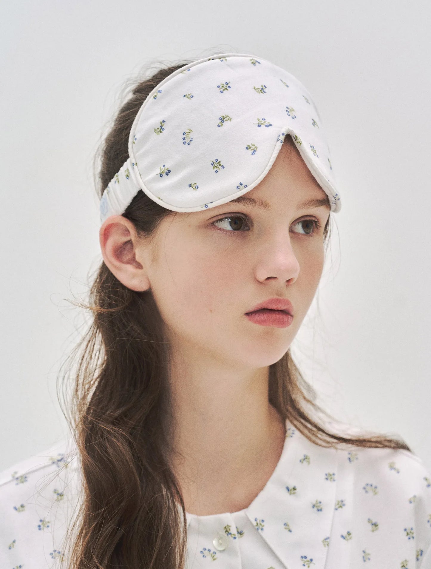 L'été de Pauline 005A Blueette スリーピング アイマスク（Ivory）