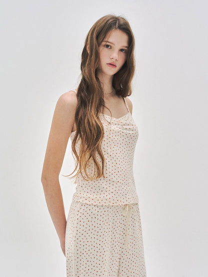 L'été de Pauline 011A Hazel キャミソール＆ロングパンツ セット（Beige）