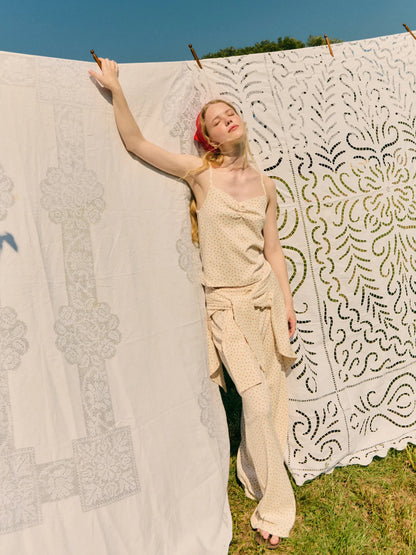 L'été de Pauline 011A Hazel キャミソール＆ロングパンツ セット（Beige）