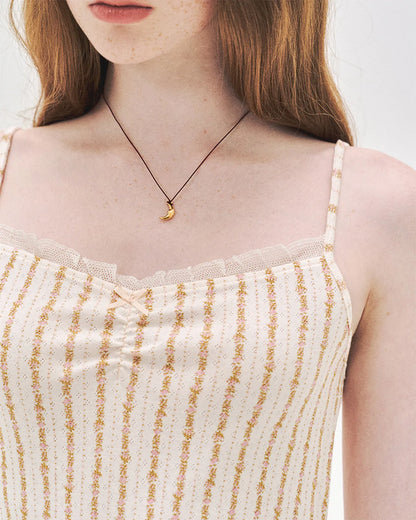 L'été de Pauline 028A Freya キャミソール＆ショートパンツ セット（Cream）