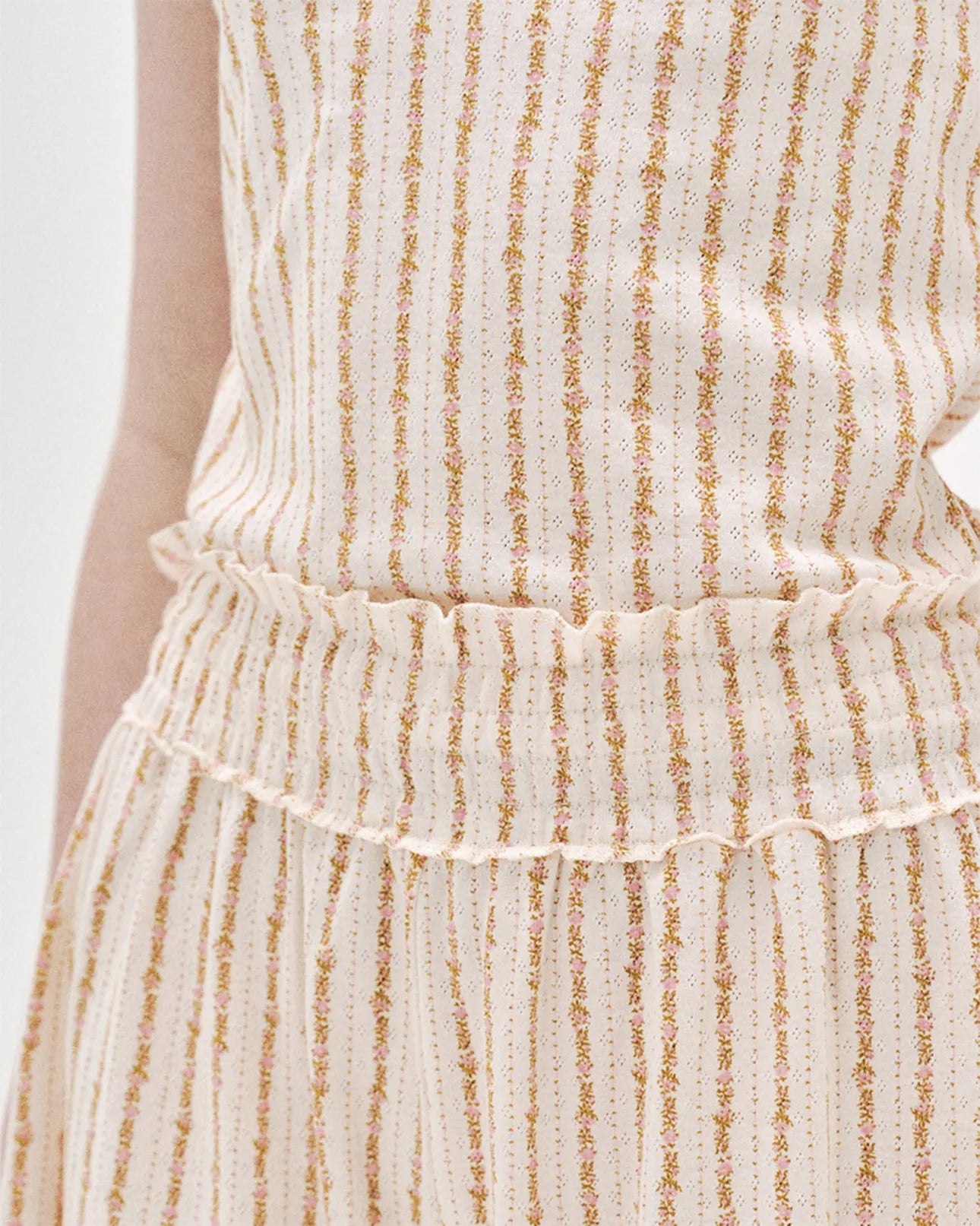 L'été de Pauline 028A Freya キャミソール＆ショートパンツ セット（Cream）