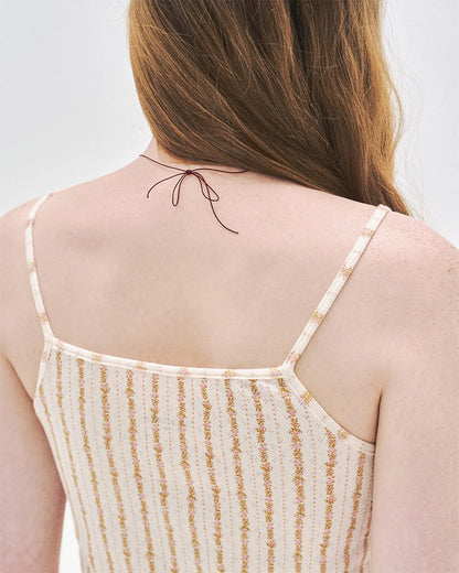 L'été de Pauline 028A Freya キャミソール＆ショートパンツ セット（Cream）