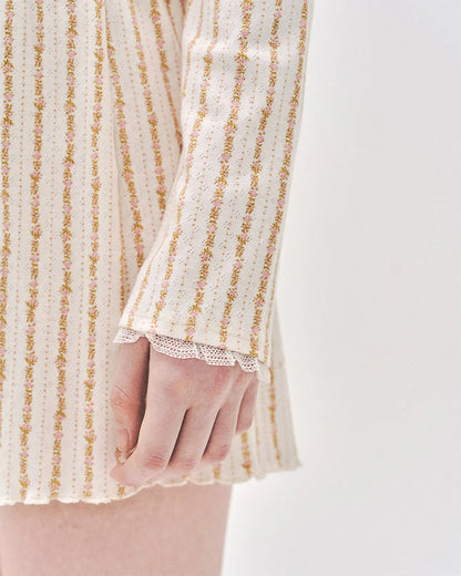 L'été de Pauline 028A Freya ロングスリーブカーディガン（Cream）