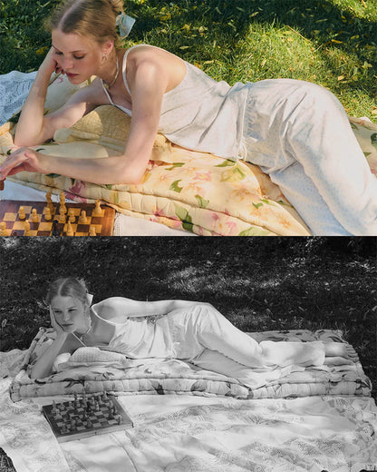 L'été de Pauline 012A  Baby Clam キャミソール＆ロングパンツセット（Ivory / 2pcs）