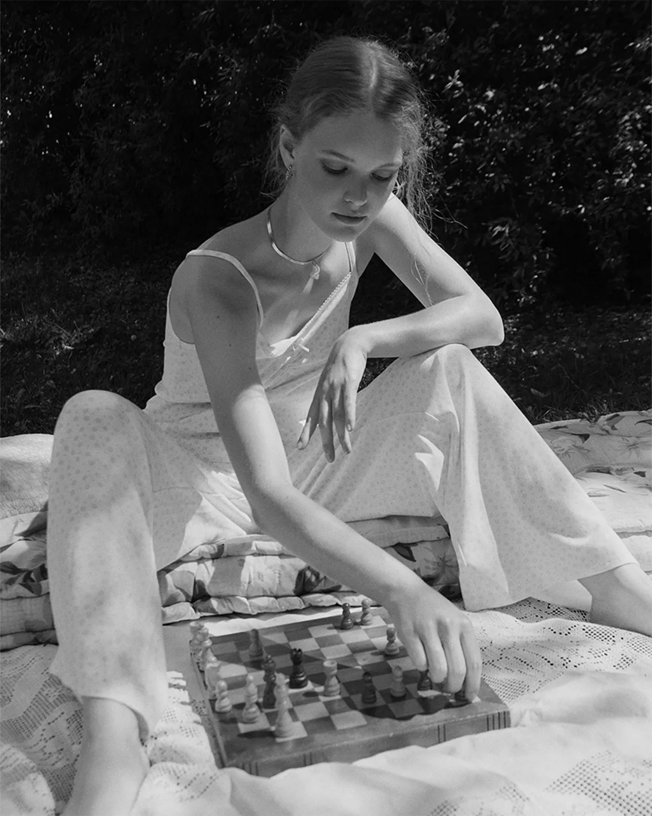 L'été de Pauline 012A  Baby Clam キャミソール＆ロングパンツセット（Ivory / 2pcs）