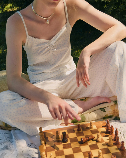 L'été de Pauline 012A  Baby Clam キャミソール＆ロングパンツセット（Ivory / 2pcs）