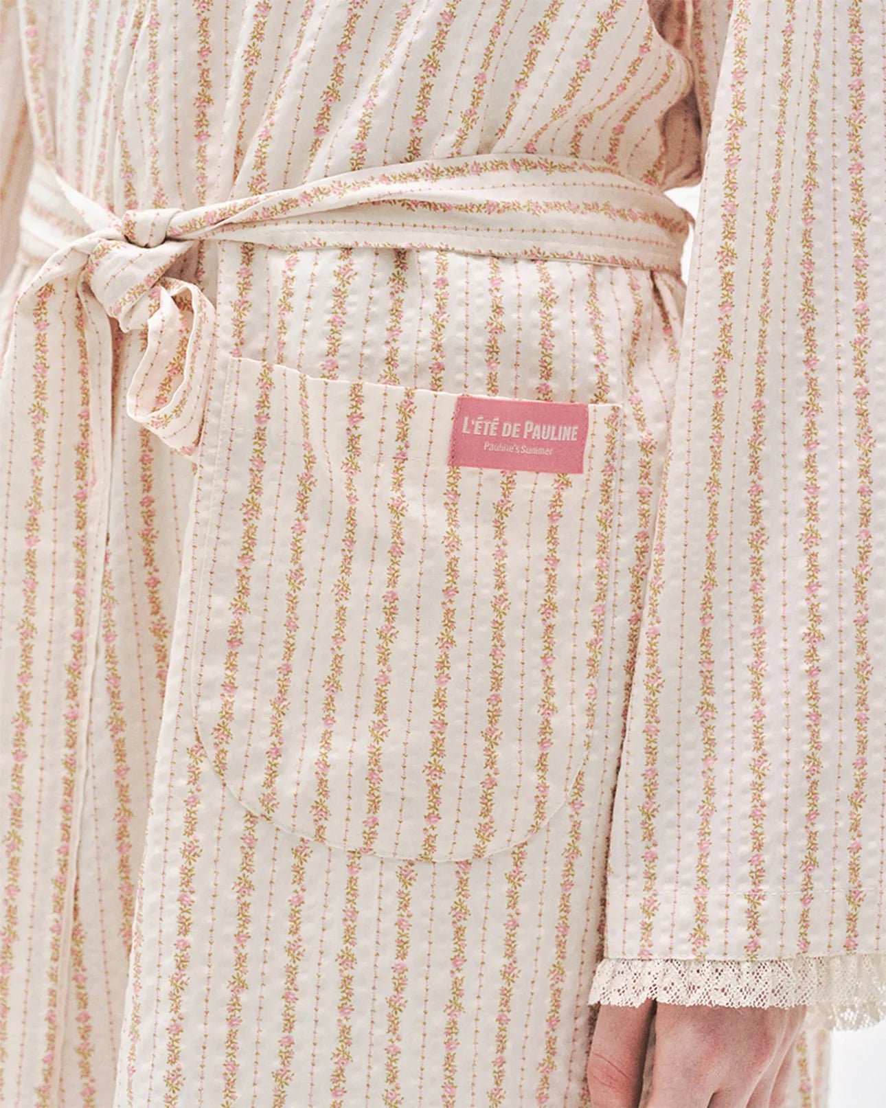 L'été de Pauline 007A Freya ロングスリーブ ローブ（Cream / Free）