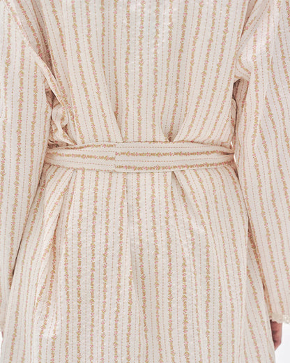 L'été de Pauline 007A Freya ロングスリーブ ローブ（Cream / Free）