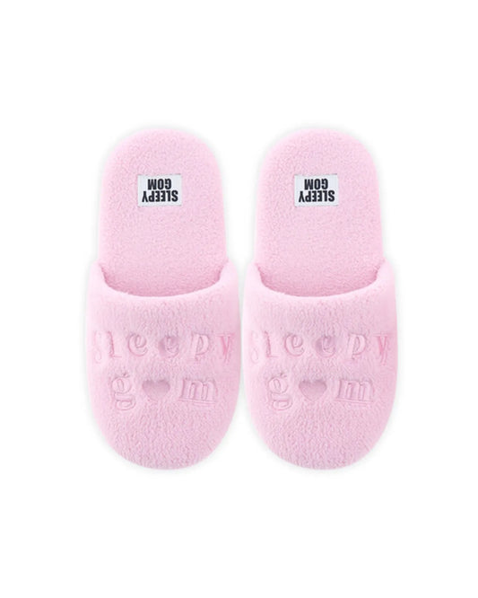SLEEPYGOM Pink Teddy Room Shoes