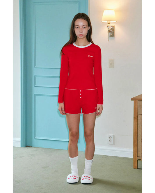 SLEEPYGOM White band red short set