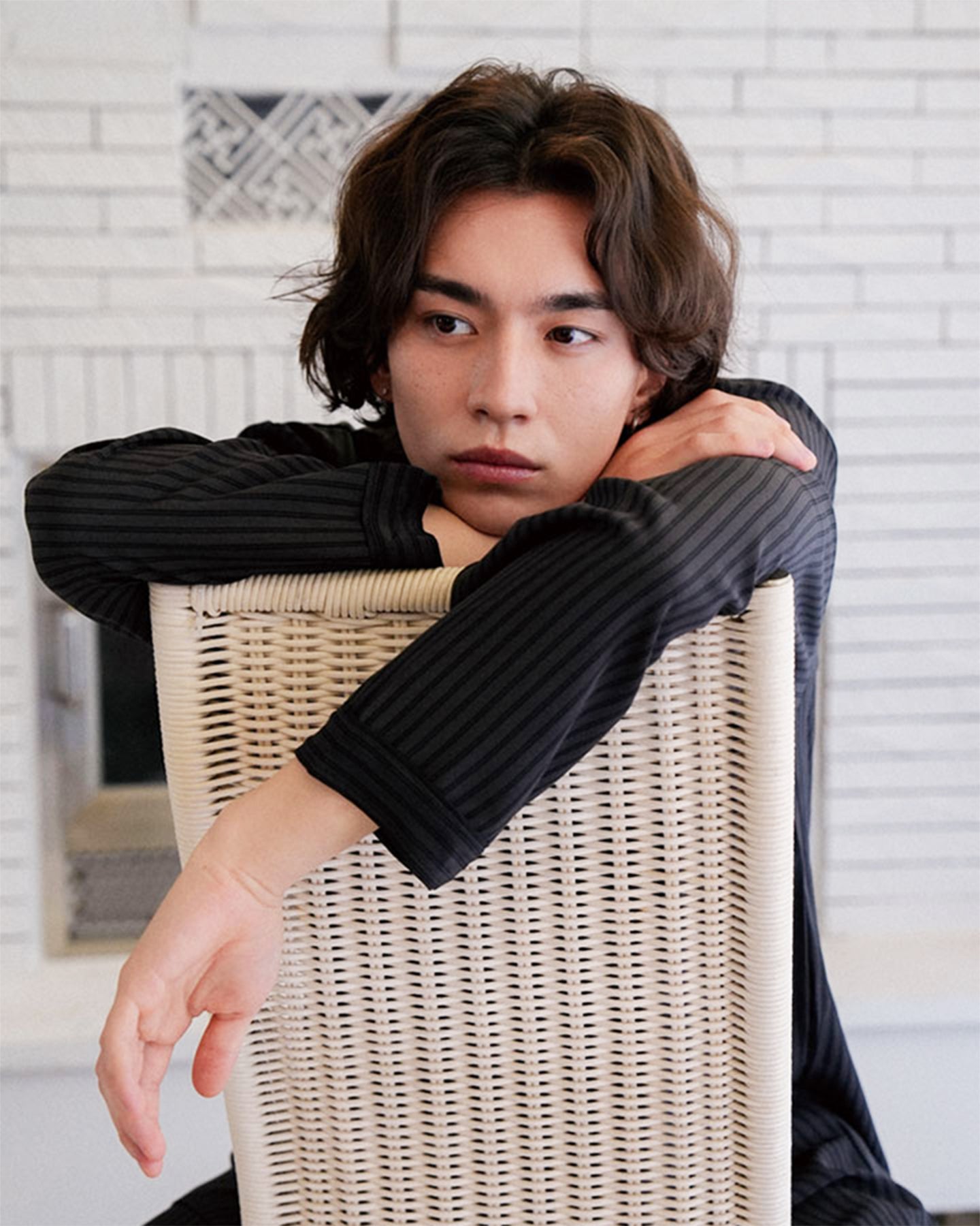 TESER Noir シルクスキン ver.2 長袖パジャマセット（Charcoal / Unisex）