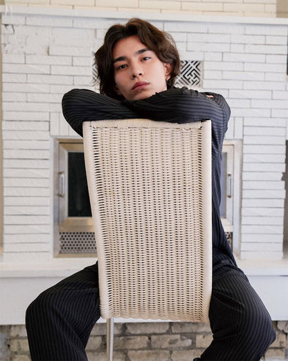 TESER Noir シルクスキン ver.2 長袖パジャマセット（Charcoal / Unisex）