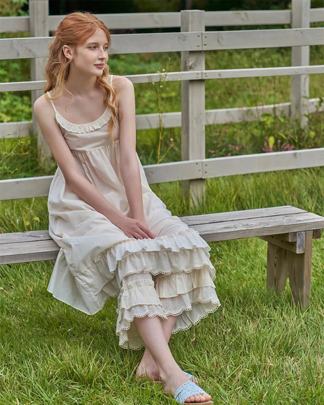 ULlala [24284WONXN] Eve Sleeveless One Piece Cream