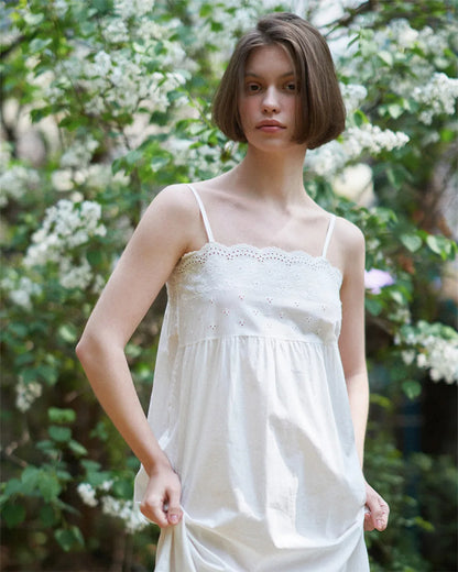 ULlala [25172WONXN] Ogarden 2 Sleeveless One Piece Ivory