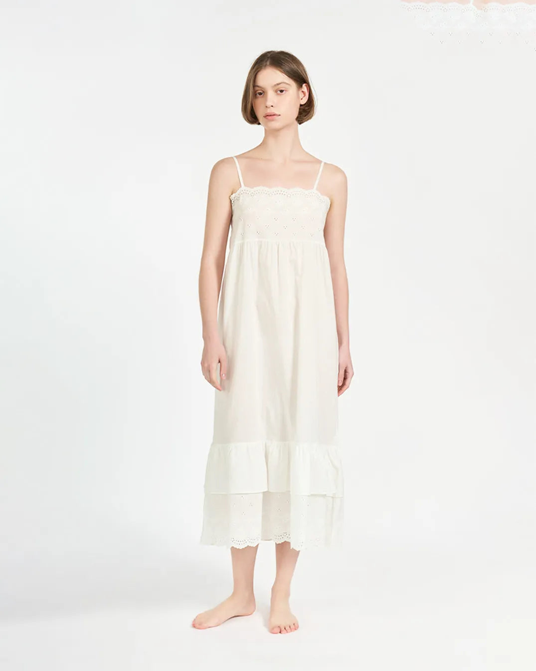 ULlala [25172WONXN] Ogarden 2 Sleeveless One Piece Ivory