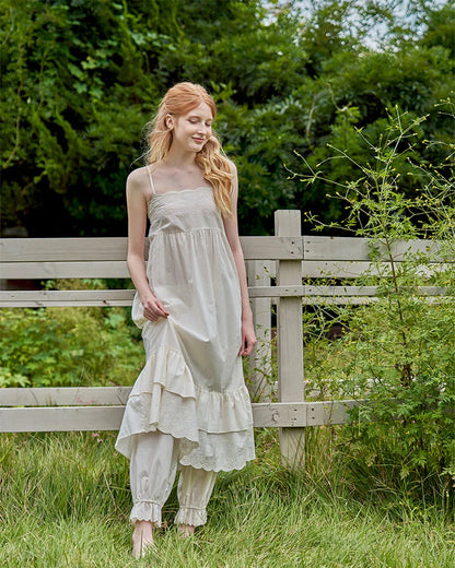 ULlala [25178WONXN] Ogarden Sleeveless One Piece Cream