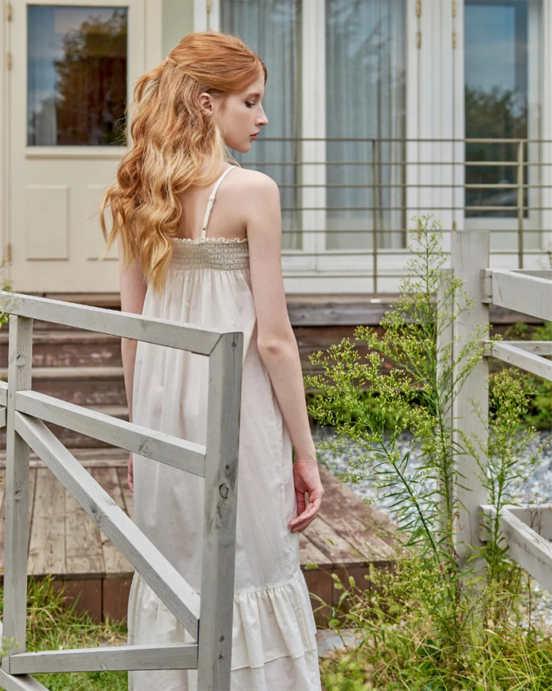 ULlala [25178WONXN] Ogarden Sleeveless One Piece Cream