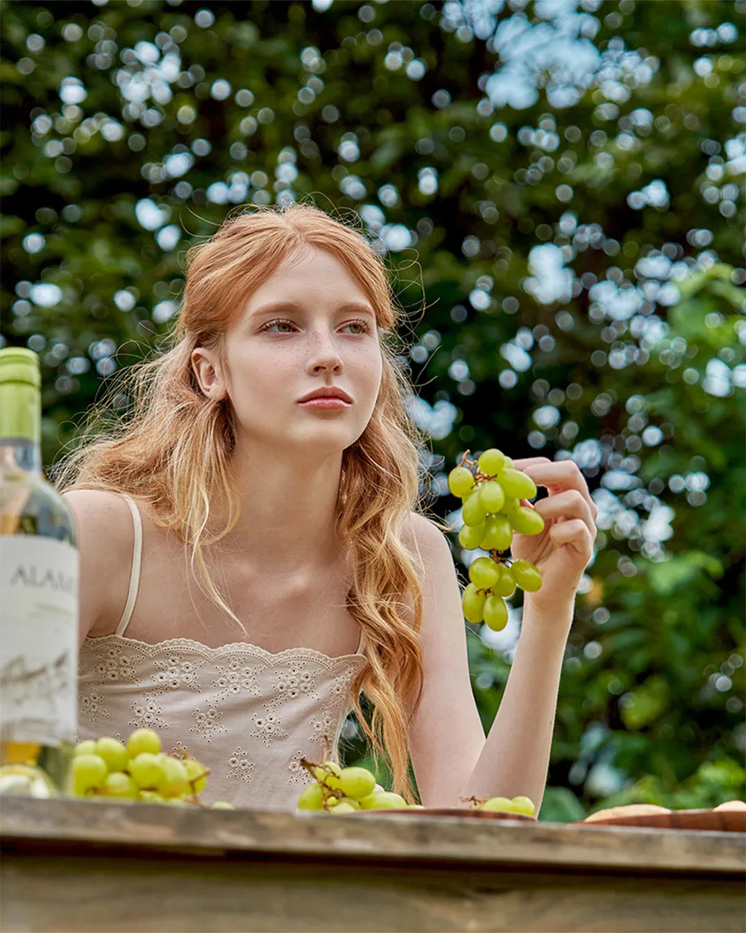 ULlala [25178WONXN] Ogarden Sleeveless One Piece Cream