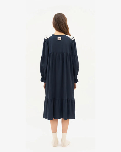 ULlala [25297WOLXN] Grete Long Sleeve One Piece Navy