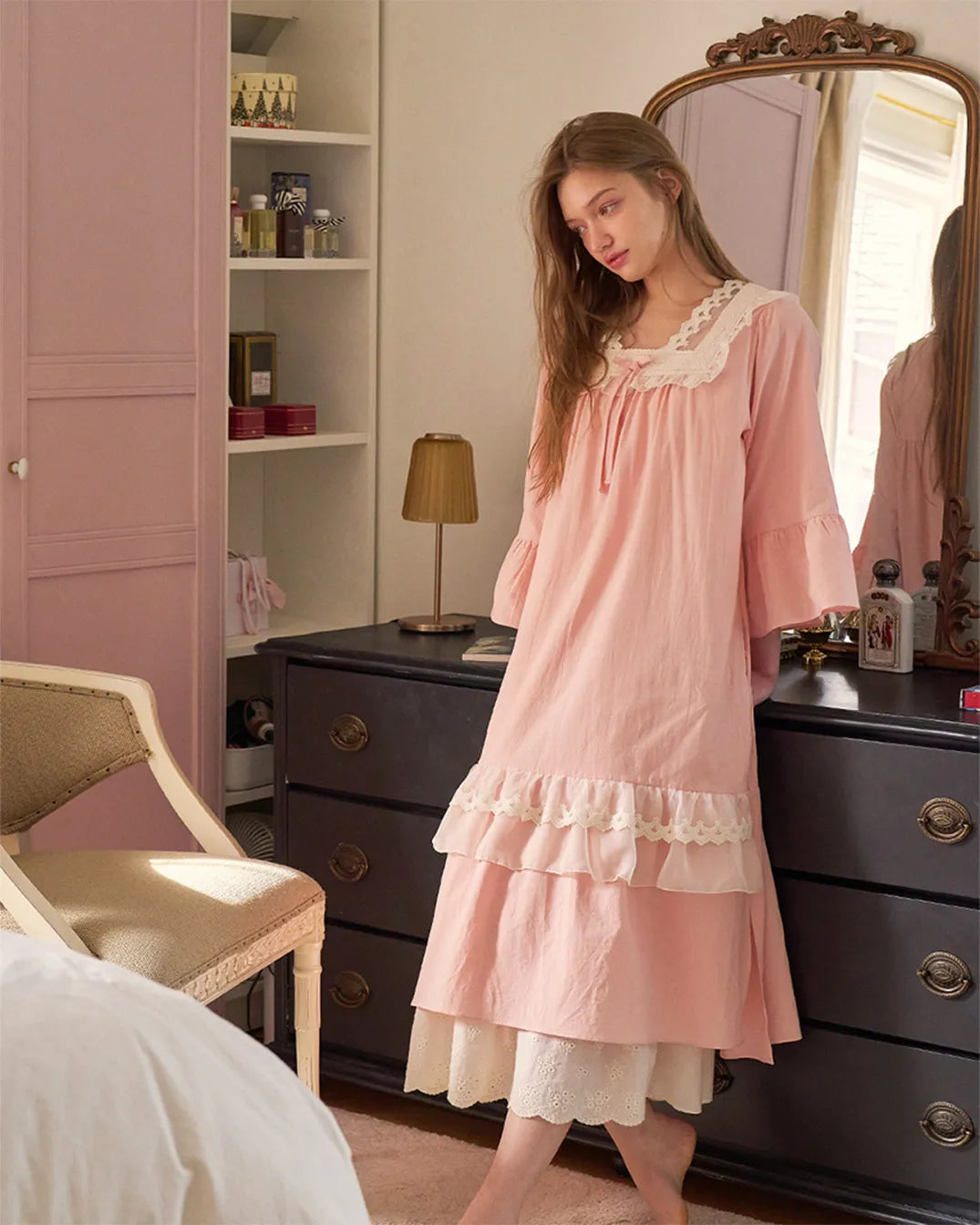 ULlala [26117WOFXN] Willy 7-part One Piece Peach