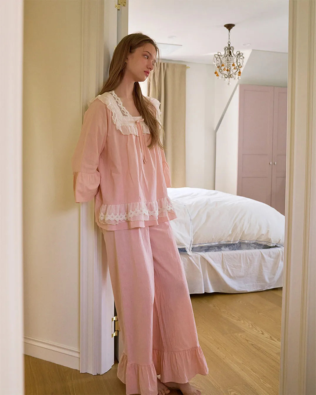 ULlala [26117WTFLN] Willie 7-part two-piece Peach