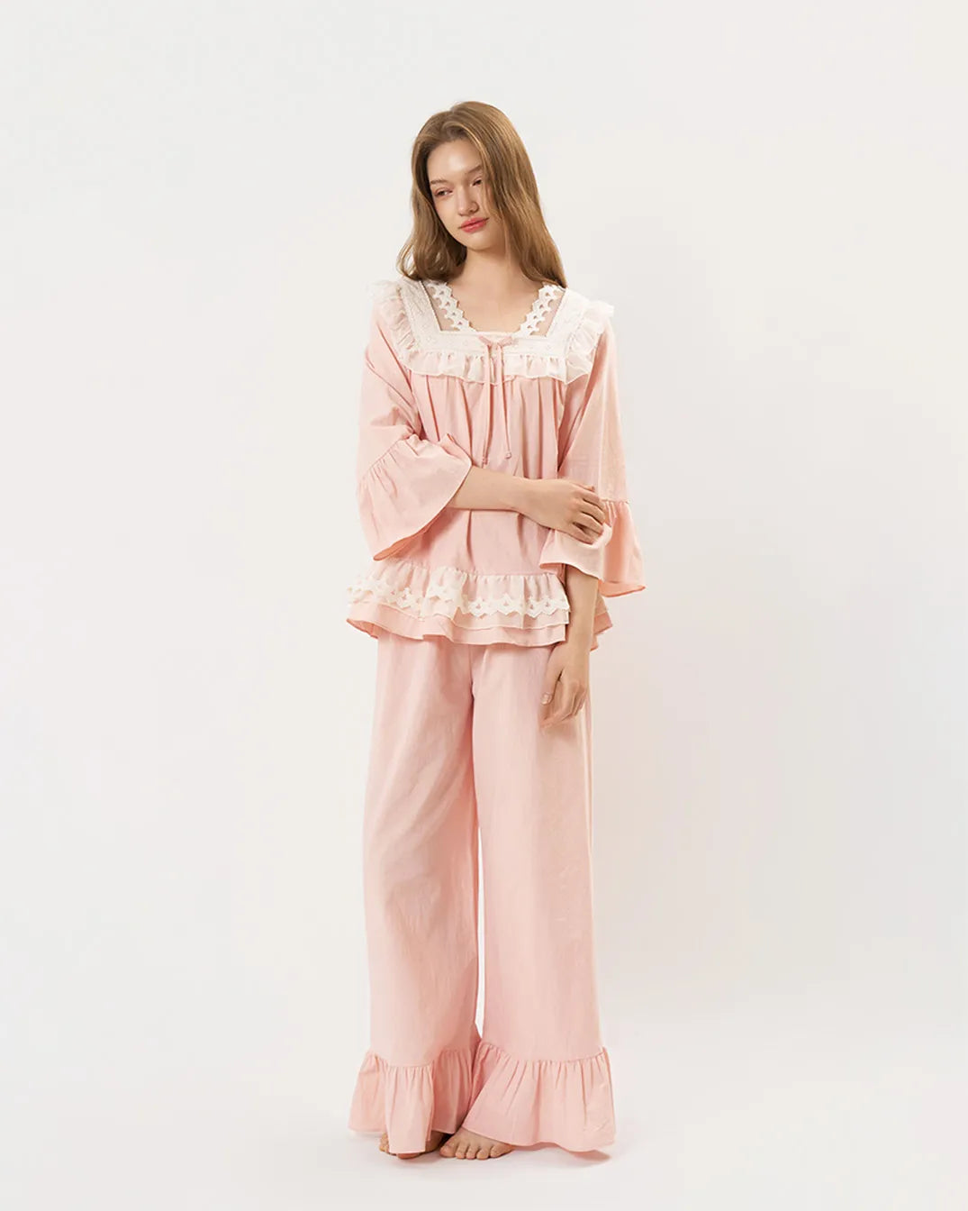 ULlala [26117WTFLN] Willie 7-part two-piece Peach