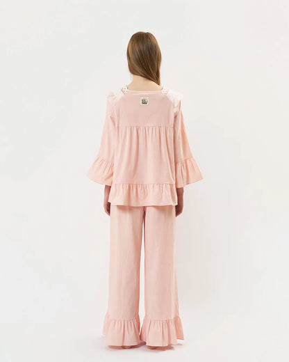 ULlala [26117WTFLN] Willie 7-part two-piece Peach