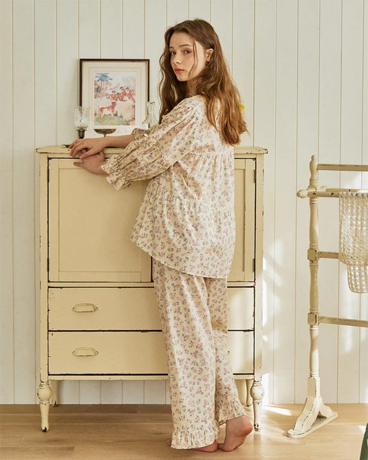 ULlala [26122WTFLN] Regena 7-part two-piece cream yellow