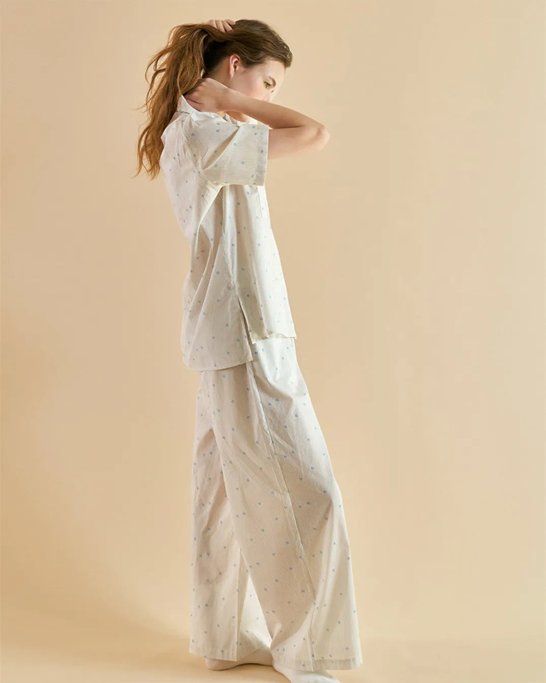 ULlala [B26151WPSLN] [Basic] Randy Short Sleeve Women's Fair Cream