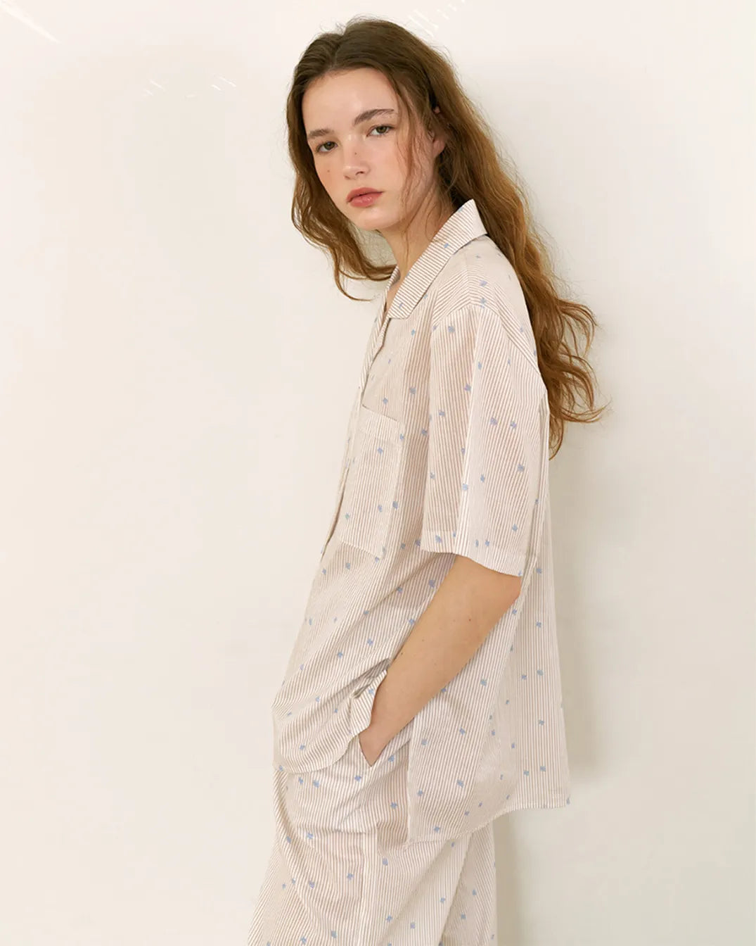 ULlala [B26151WPSLN] [Basic] Randy Short Sleeve Women's Fair Cream