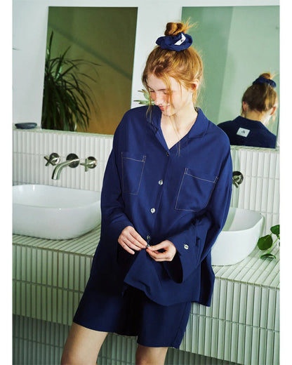 ZZZ [z25231WACCN] Denver 2 Scrunchie Navy